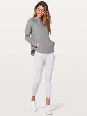 Lululemon Time Out Hoodie | Heathered Bleached Coral/Medium Grey | Size 4